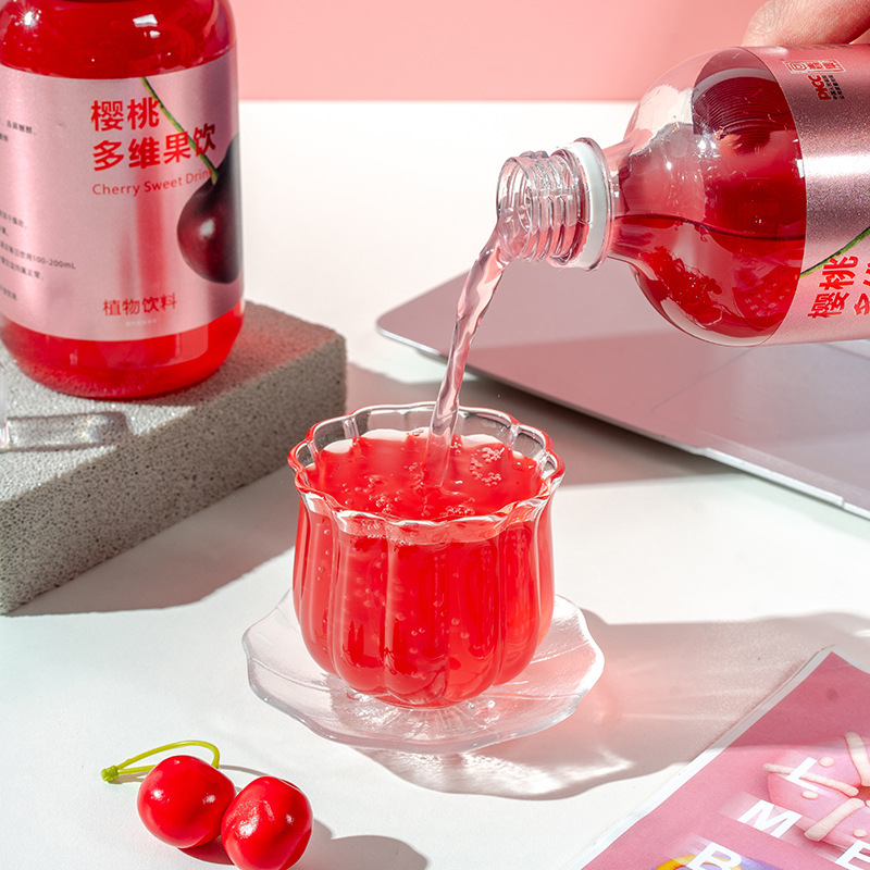 Cherry Multivitamin Fruit Drink (Prunus cerasus) — Fresh-Pressed Botanical Beverage, 5000g Bottle overview