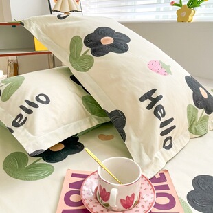 Pillowcase A Pair of Whole Headgear Children's Household 48x 74cm Summer Pillowcase Pillowcase Cotton Cotton Pillowcase