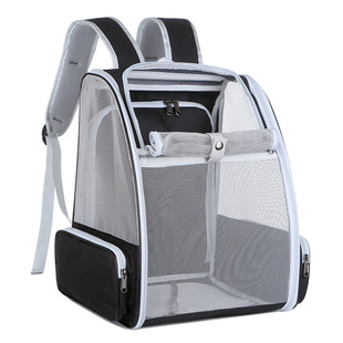 Multifunctional Pet Bag Shoulder Crossbody Cat Backpack Summer Breathable Large Capacity Cat Bag Handbag Cross Border