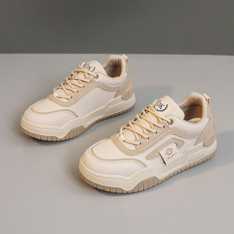 Ydj05 Neue Damenschuhe für Frühling/Herbst 2025: Dicke Sohle, schlichtes Low-Top-Design, lässig, mit optischer Vergrößerung – der Trend für Studenten._voghion.com