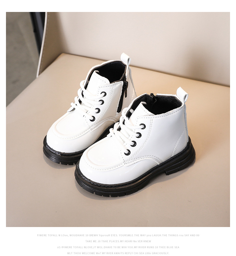 Dziecięce botki chunky unisex z eko skóry w stylu martin_voghion.com