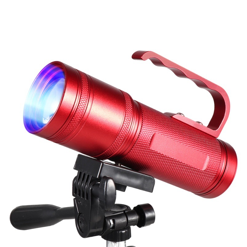 Small steel gun strong light super bright fishing light fishing special blue light luminous light laser gun wild fishing blue light Wholesale