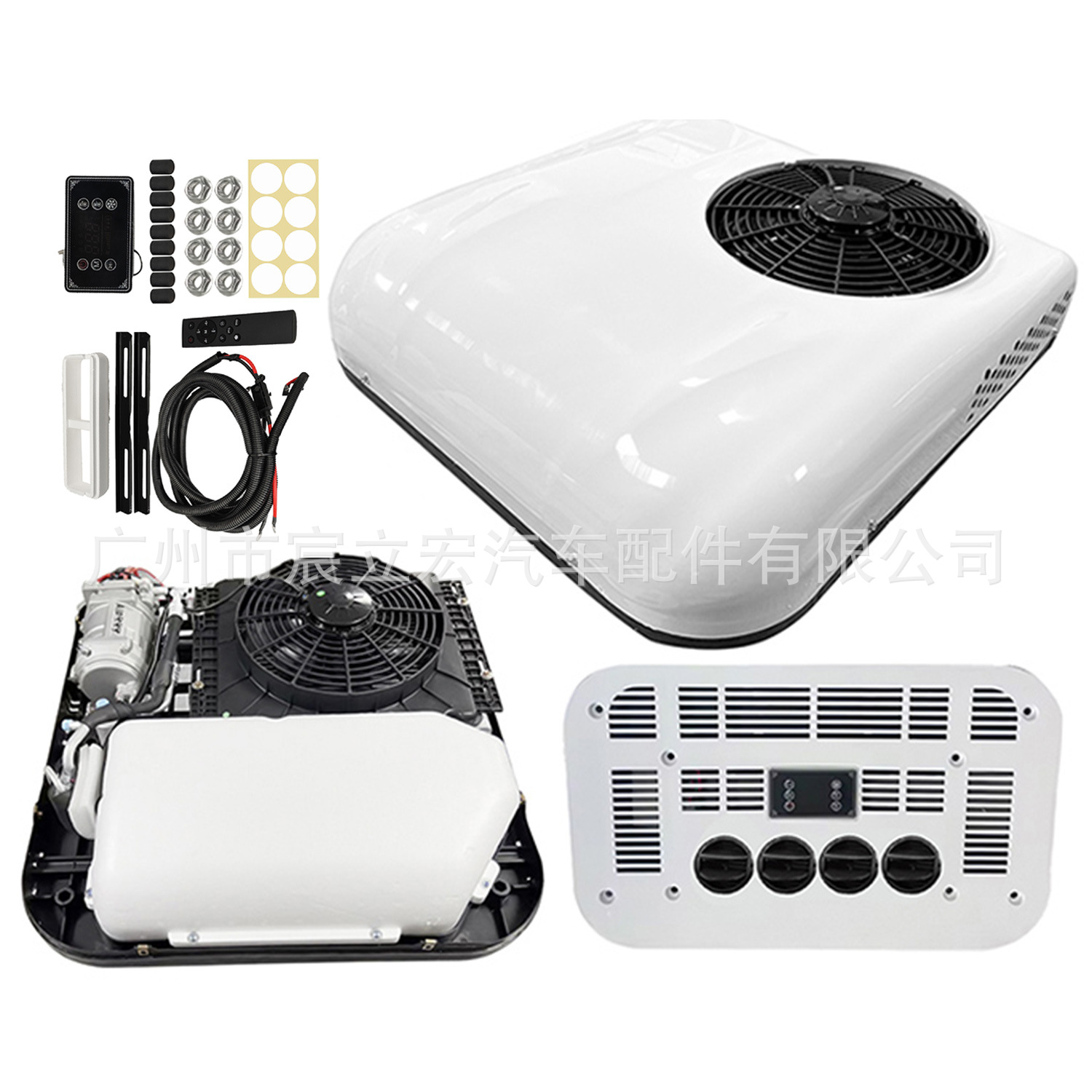 Fabricante de origen camión camión ligero estacionamiento especial aire acondicionado todo en uno 24v refrigeración inversor inteligente 12v aire acondicionado de coche