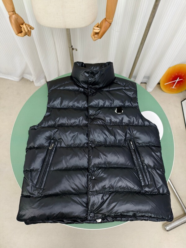 2026 Moncler 21Fw Tibb Classic down Vest Tib Stand Collar Flat Logo Vest