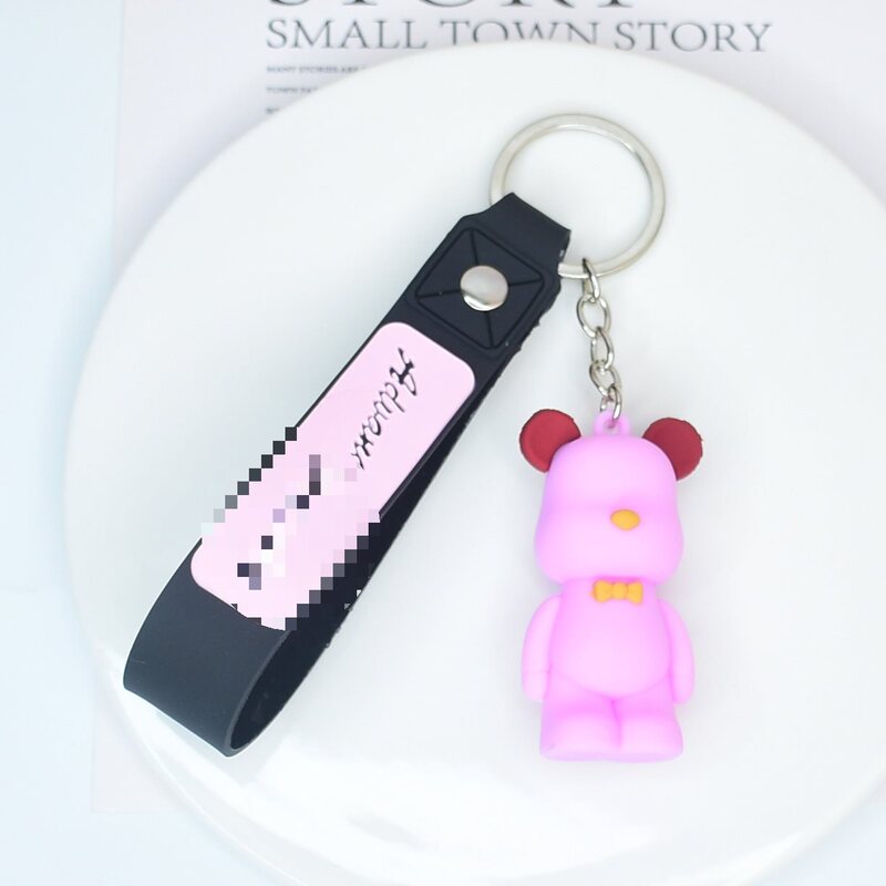 ネットセレブ人気の暴力的なクマのキーホルダーかわいいクマの人形バッグペンダントショッピングモール会社のオープニングイベントギフト|undefined