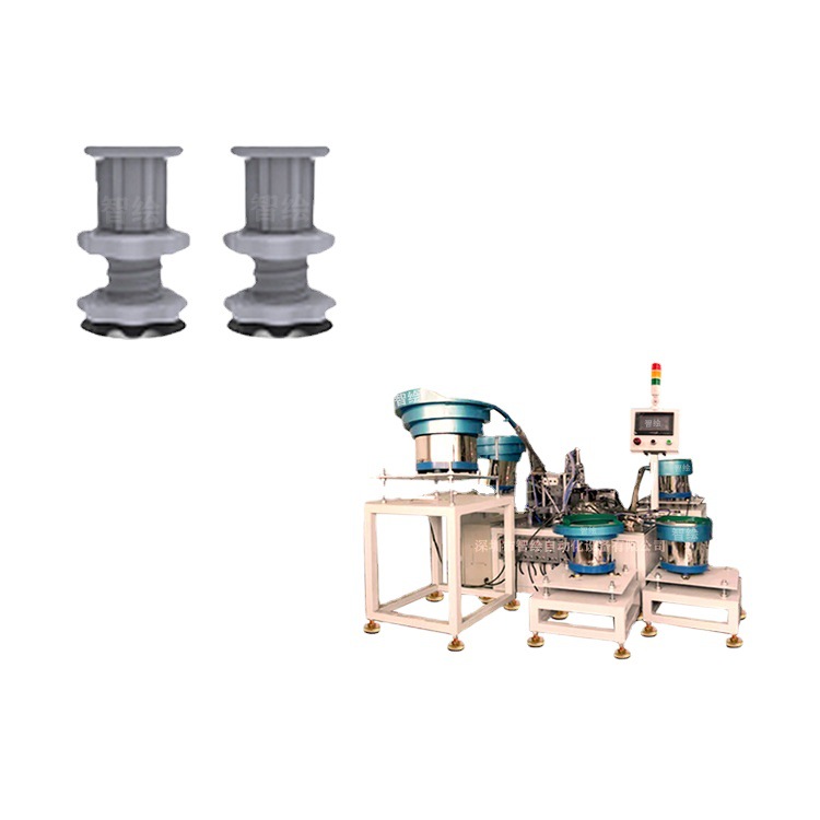 塑胶可调脚组件自动装配机安装塑料支撑脚垫架拧螺丝螺母压铆胶塞