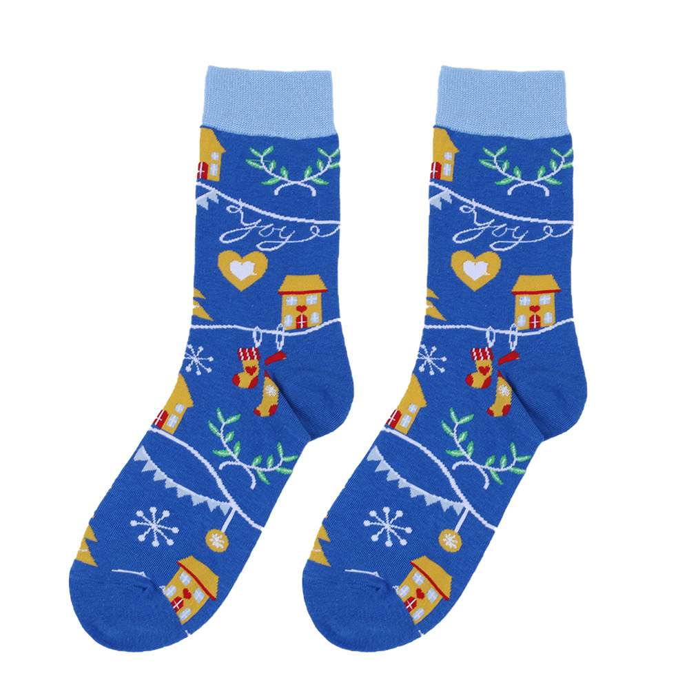 Women's Socks & Hosiery enlarged Christmas socks, large size men's socks, cotton socks, men's socks, women's socks, new Christmas mid tube socks trend_voghion.com