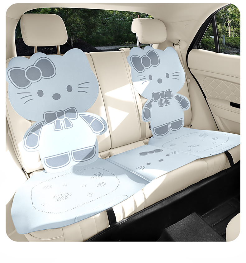2026 Car Seat Cushion, Universal for All Seasons, Suede Seat Cushion, High-End Saddle Pad, Suede Seat Cover, Summer Slim Waist Design