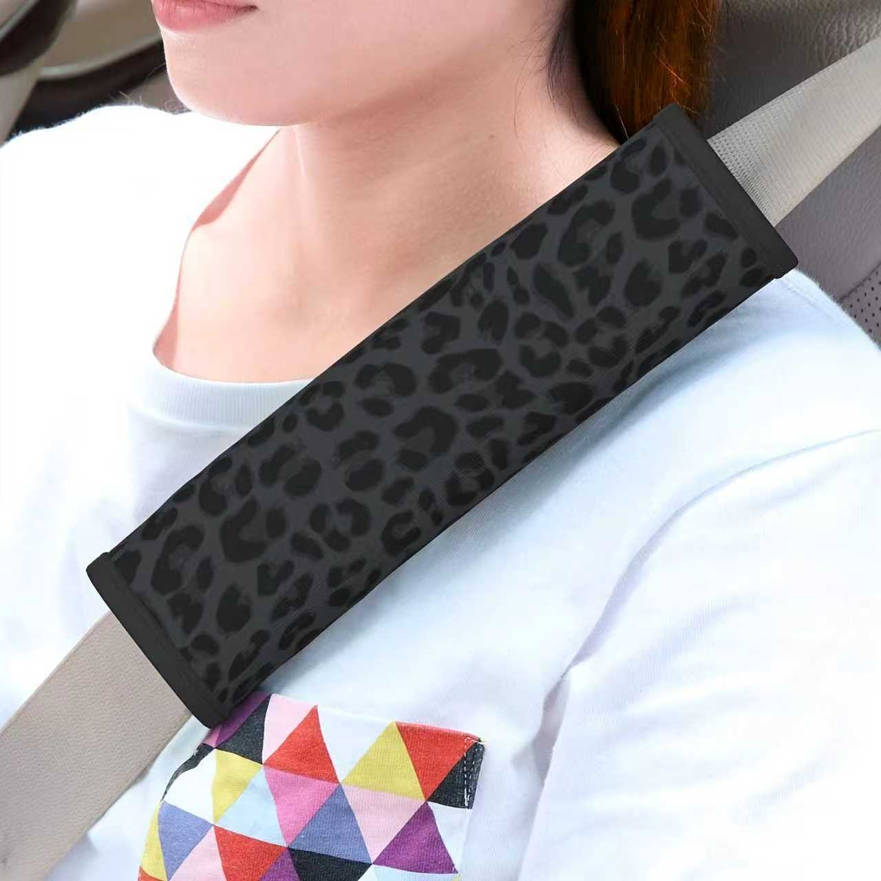 Cross-Border E-Commerce Black Leopard Print Universal Car Seat Cover, Popular in Europe and America, Temu, Mercado Libre, and Mexico