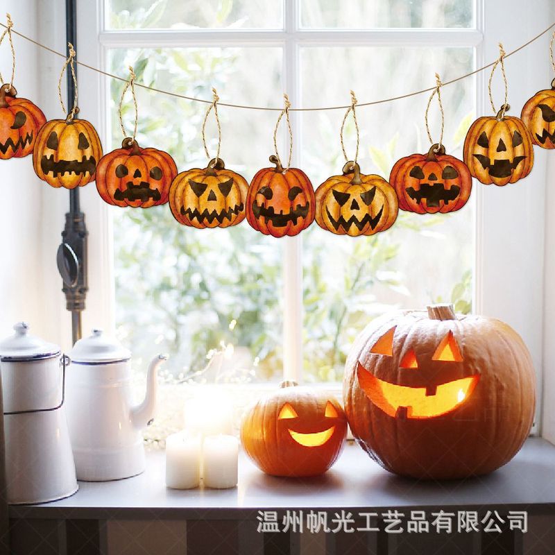 国境を越えて爆発したアマゾンハロウィーン装飾パンプキンストラップハロウィーンパーティーの雰囲気配置カボチャ吊り下げ|undefined