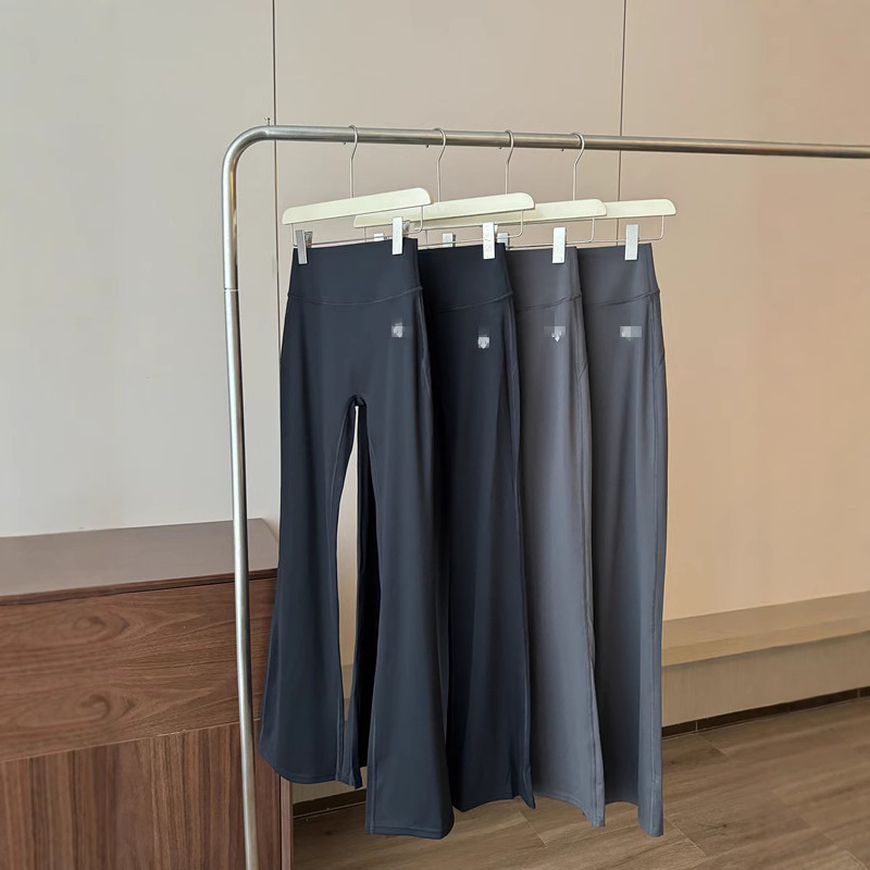 Di ST Spring and Autumn Single Layer Bell Pants Hip Slim Shark Pants Women's Outer Wear Outdoor Riding Yoga Base Casual Pants