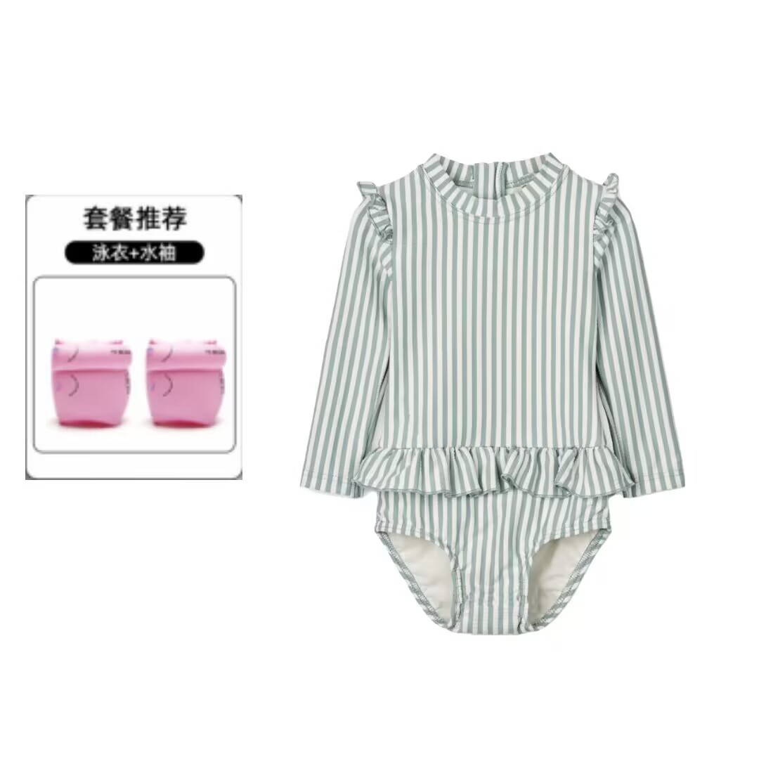 Niños trajes de baño de manga larga de secado rápido para niñas nuevas niñas lindas trajes de baño al por mayor