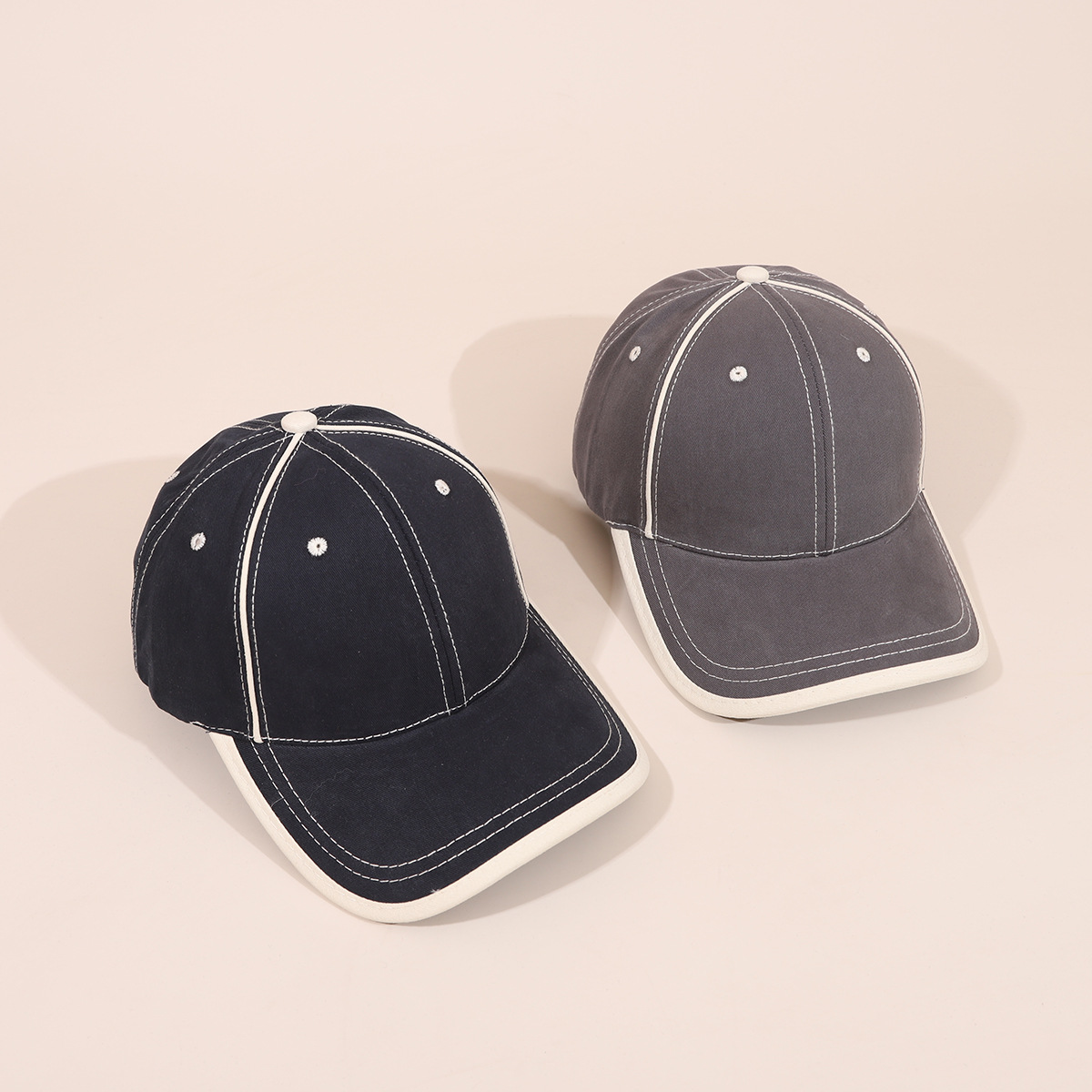 Herren Baseballcap Mit Breiter Krempe Für Große Köpfe Schlicht_voghion.com