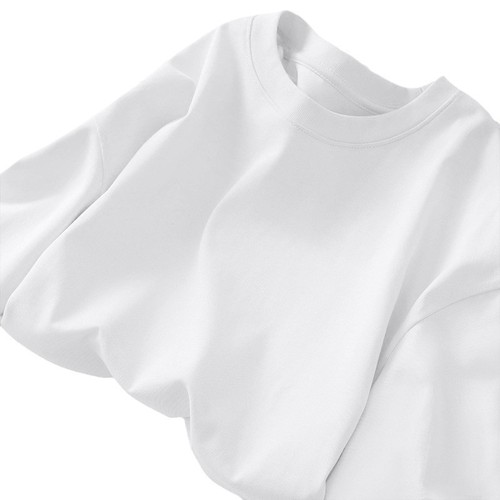 Men's Loose Long-Sleeve T-Shirt for Spring and Autumn, Streetwear Brand Basic Top, Youth White Underwear T-Shirt