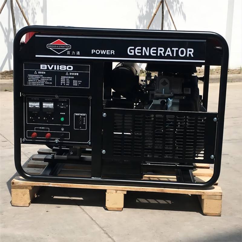 百力通品牌15KW户外家用户外双缸汽油发电机组BS-1160