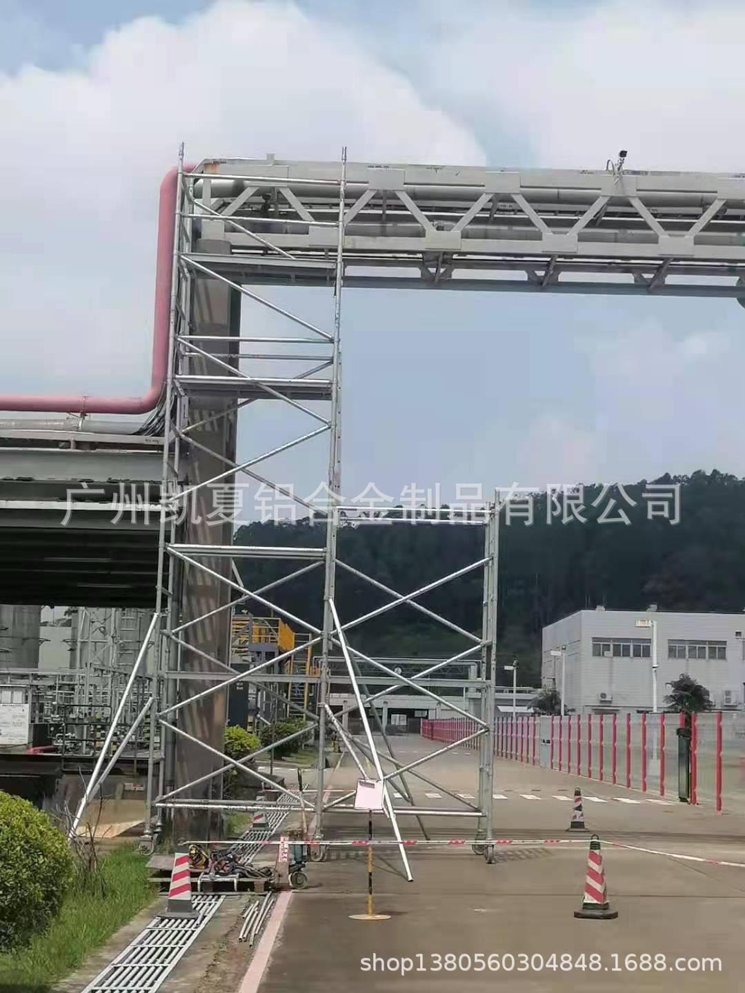 深圳铝合金脚手架高空平台搭建选购铝合金脚手架到广州凯夏