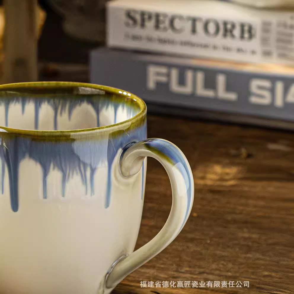 Transfronterizo LCang LZ esmalte cerámica de color esmalte taza de café de plato taza de agua taza de leche taza de marca