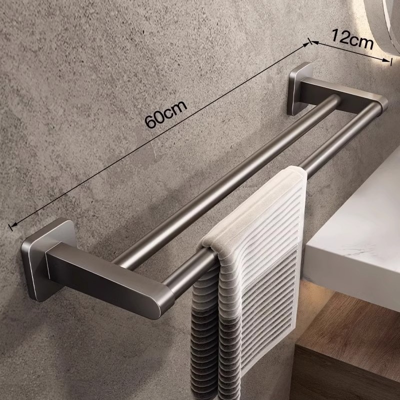 Toallero de Baño de Pared de Aleación de Aluminio con Almacenamiento image 28