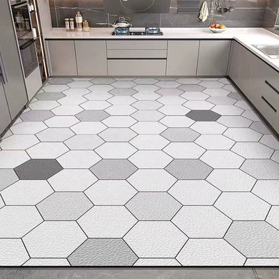 Avtomobil döşəmə paspasları, Non-Slip, Oil-Resistant, Washable, Wipeable Pvc - hexagon-h001-5080cm-pvc
