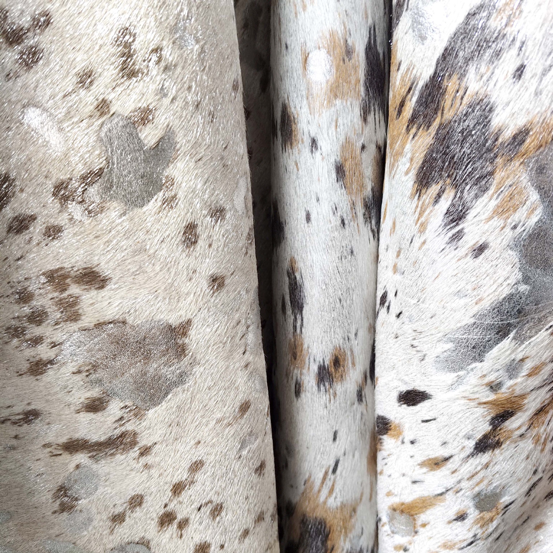 手工甩点复古烫银三色马毛饰品箱包服装辅料真皮厂家直销皮革