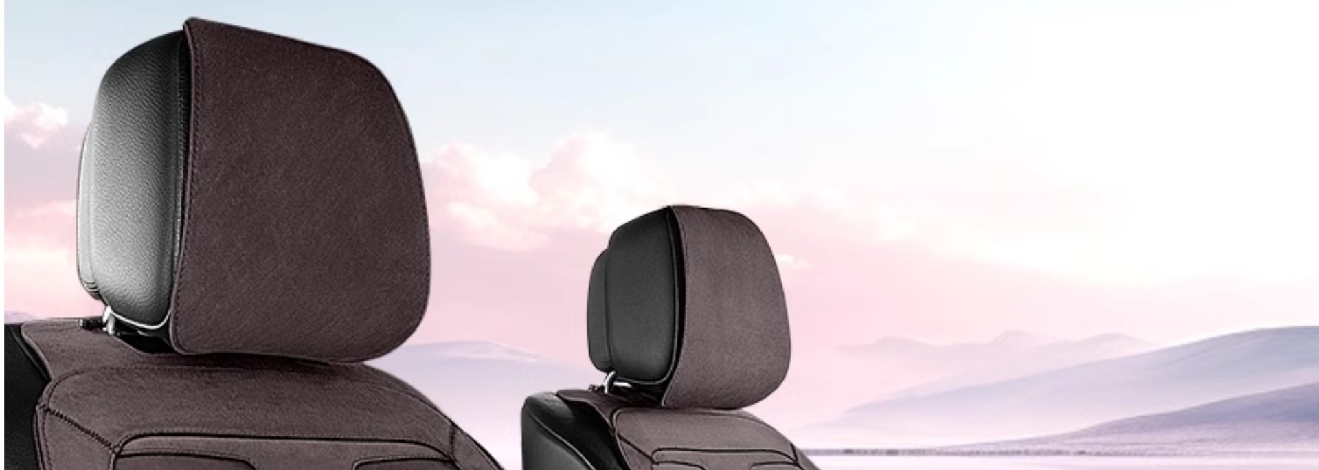 Summer single-seat car seat cushion universal four-season ventilated and breathable thin suede car half-pack small waist seat cushion