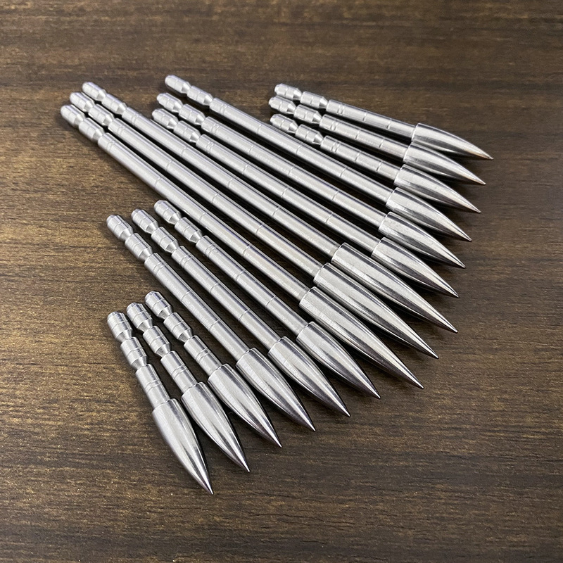Archery Target Arrowhead 4.2mm Inner Diameter Stainless Steel Wind-Breaking 80 100 120 150 200 Grain Ultra-Sharp Arrowhead