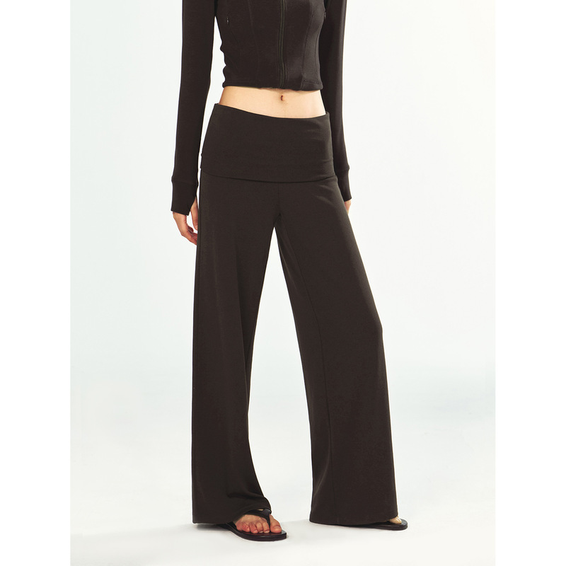 【Time-Perfected Black Label】New Aksu Cotton Stretchy Vertical Texture Tencel Knit Women's Sports Casual Pants V63474 【Time-Perfected Black Label】New Aksu Cotton Stretchy Vertical Texture Tencel Knit Women's Sports Casual Pants V63474