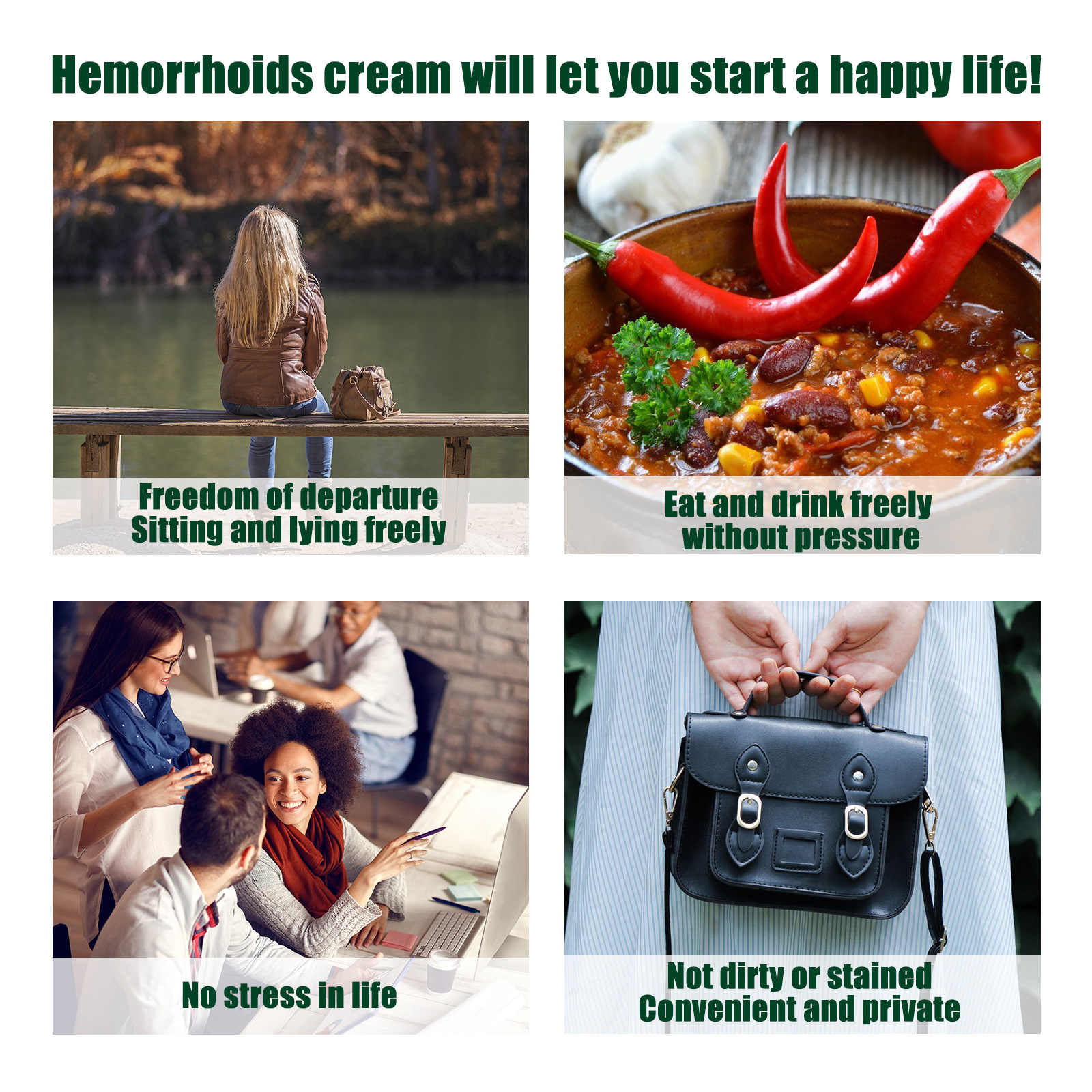 South Moon hemoroīdu noņemšanas kotlešu tūpļa komforta kopšanas ziede, mazina niezi, pietūkumu un sāpes_voghion.com