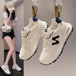 Sports Shoes for Women 2025 Spring & Fall New Style Super Popular Versatile Non-Slip Casual Women's Shoes Soft Sole Lightweight Running White Shoes
