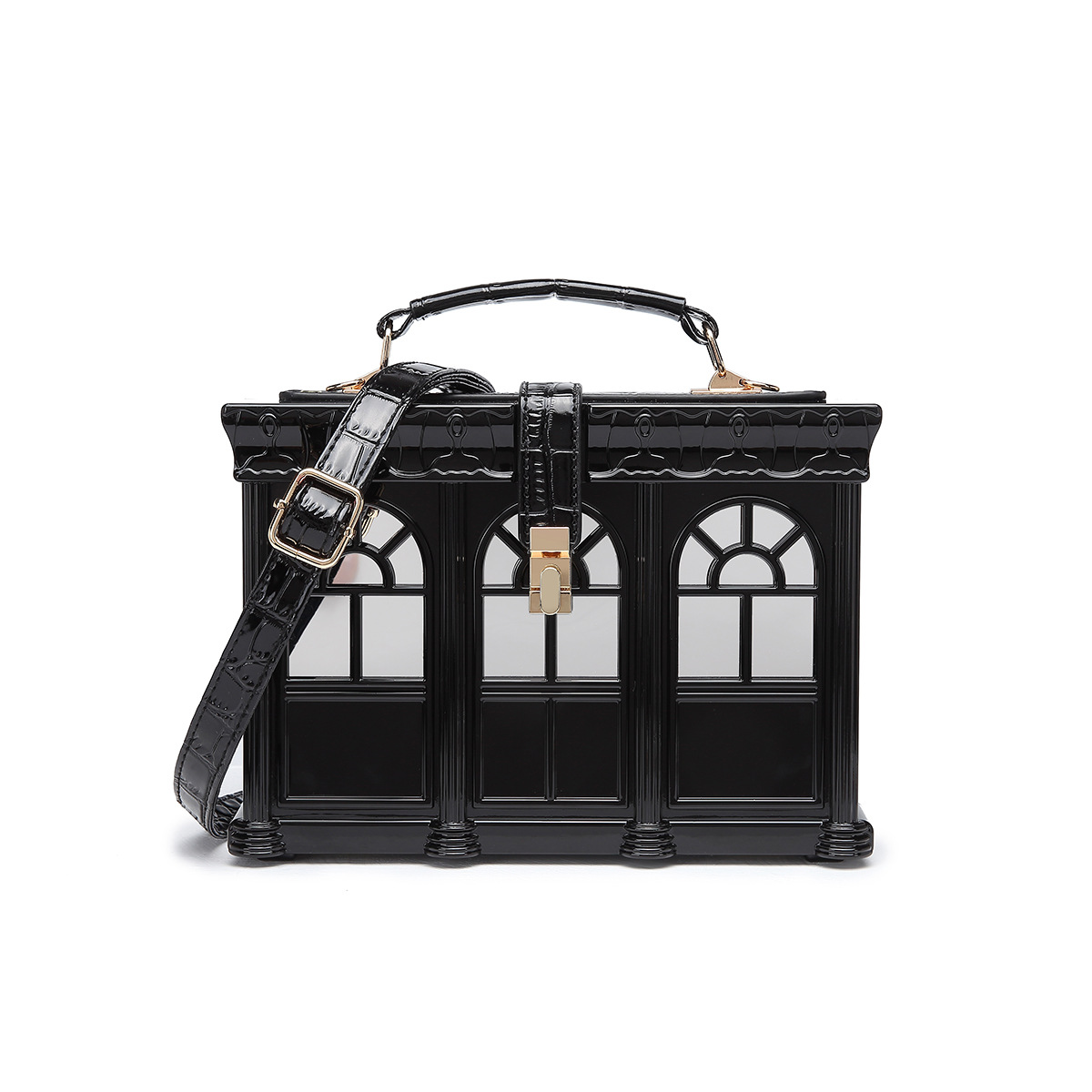 2025 Neue europäische und amerikanische Cross-Border House Damen Acryl Box Abendtasche Schultertasche Crossbody-Tasche_voghion.com