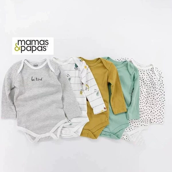 Мама и папа Мamas&papas производитель весна, осень и лето чистый хлопок детская одежда с длинным рукавом и коротким рукавом треугольник хамер 5 предметов сумка