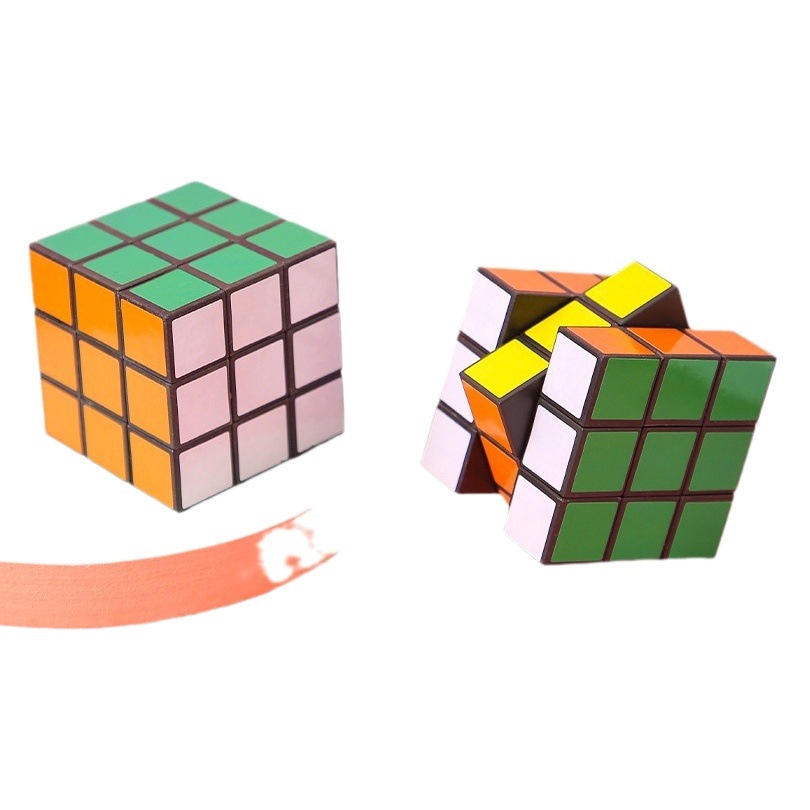 6cm Children's Big Rubik's Cube Third-order Toys Third-order Rubik's Cube Smooth Beginner-level Intelligence Toys Push Small Gifts