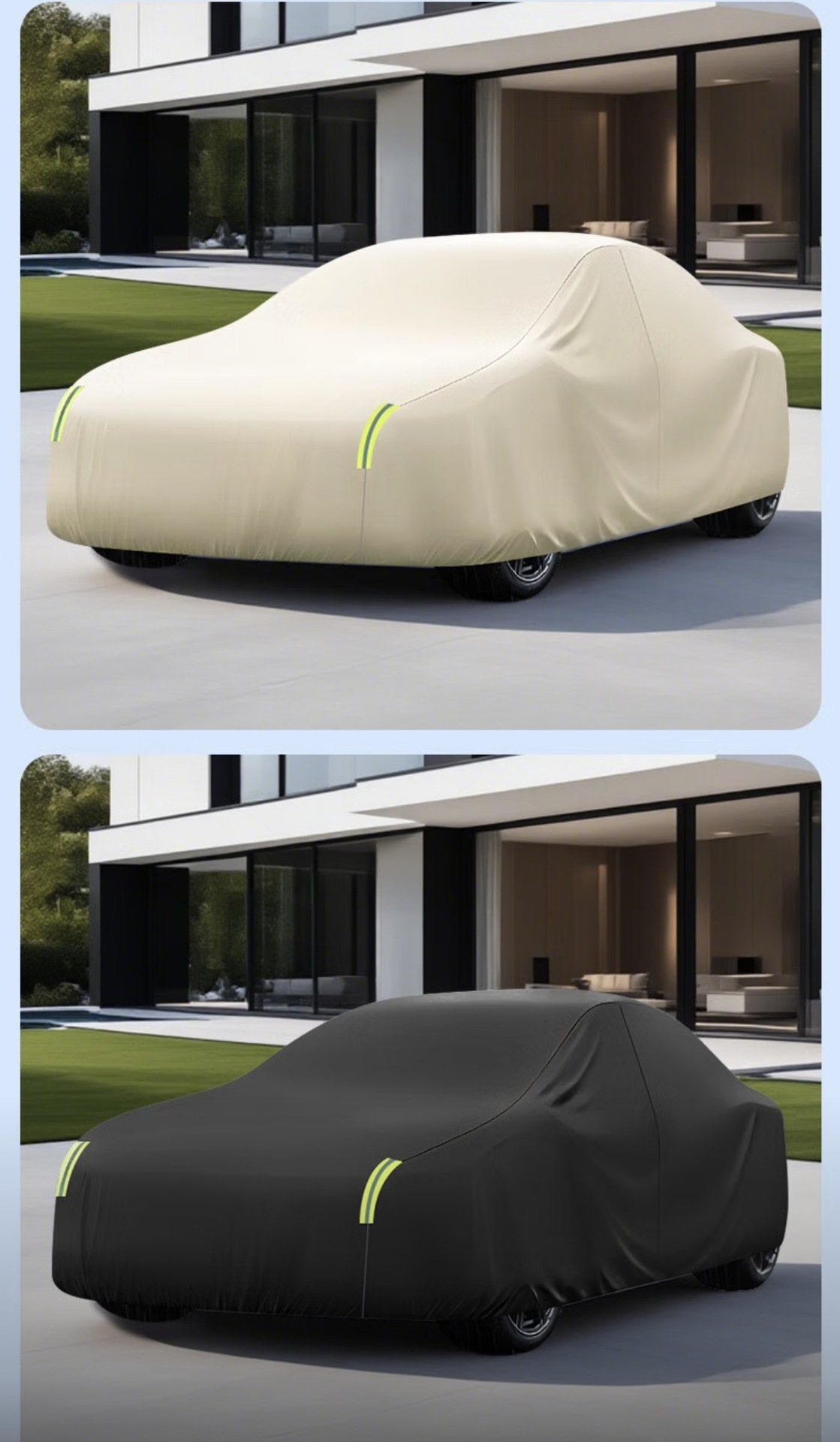 Genuine Oxford Cloth Car Cover, Full Cover, Thickened, Rainproof, Sunshade, Sun Protection Cover, Suitable for All Seasons, Special Car Cover