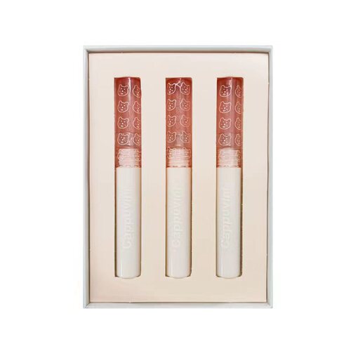 Cappuvini Bubble Lip Glaze Set Mirror Water-Glow Glass Puff Lip Long-lasting Makeup Lipstick Beauty Cross-border