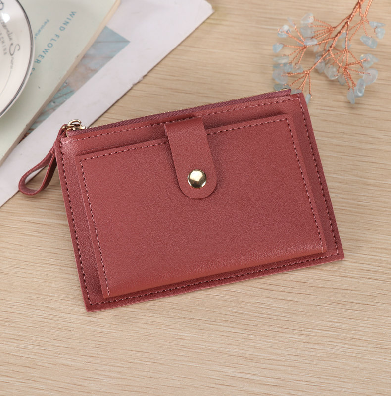 37g Weight Zipper, Buckle Closure Type Small Wallets Bags Type 1 Piece Quantity Daily Occasion Pu Leather Material Solid Color Pattern All Seasons Season Women's Gender Simple Style, Classic Style Style Square Shape Women's Solid Color Pu Leather Zipper Buckle Small Wallets 10