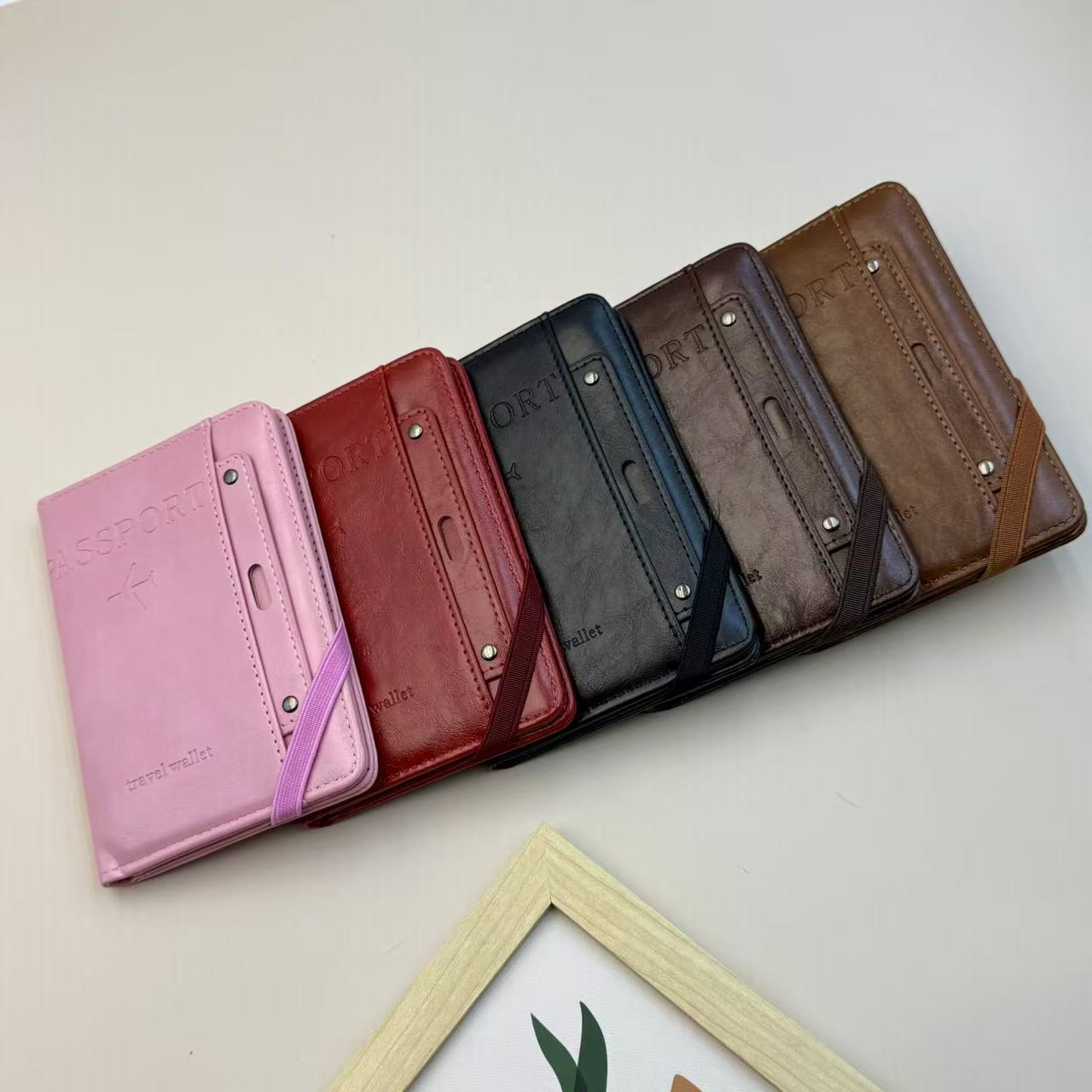 Anti-theft RFID Passport Holder Multi-functional Card Wallet Travel Document Boarding Pass Organizer Ticket Holder Travel Passport Wallet