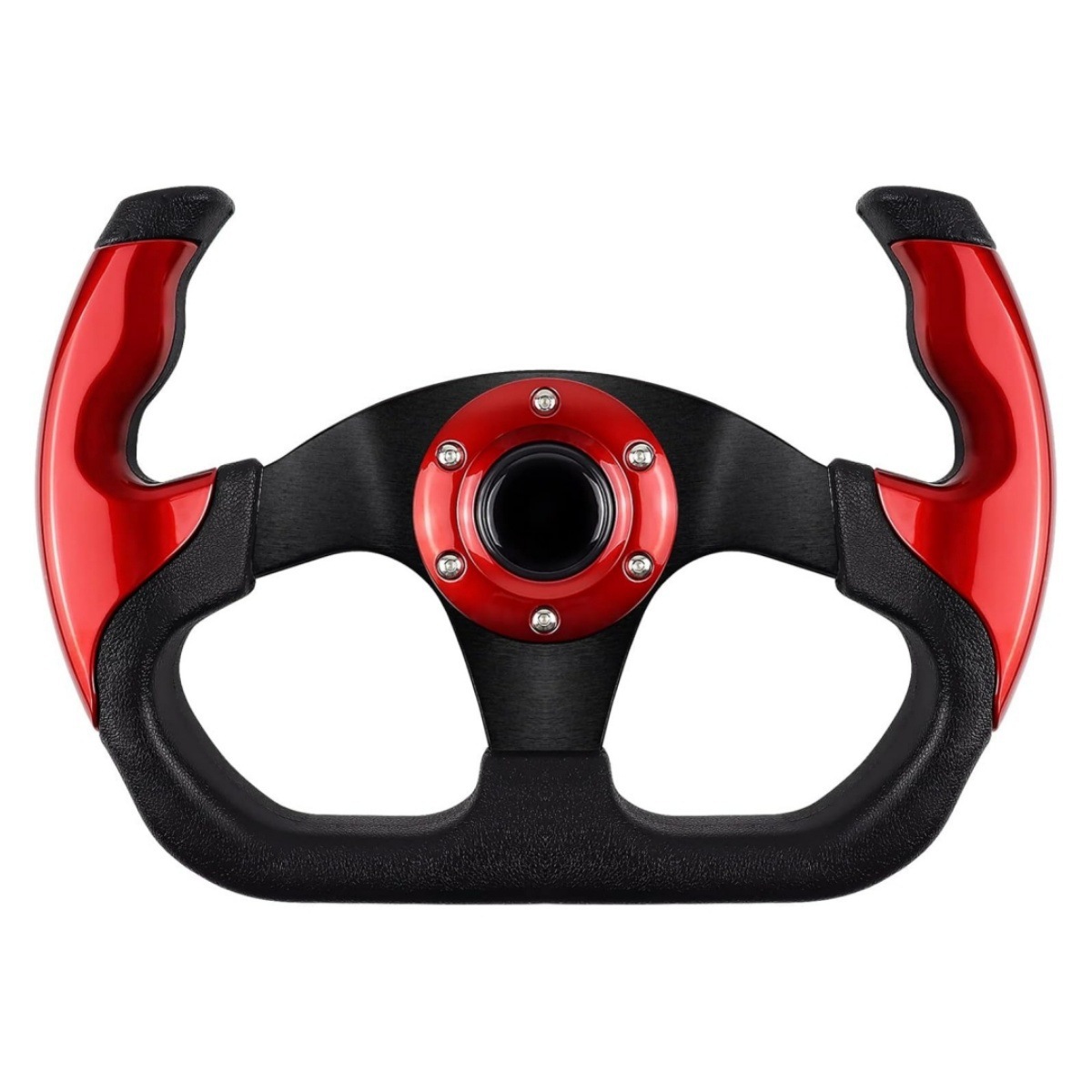 Car Modified Pu Steering Wheel Competitive Game Kart 13-Inch 320mm Imitation Racing Steering Wheel Adaptable to Universal