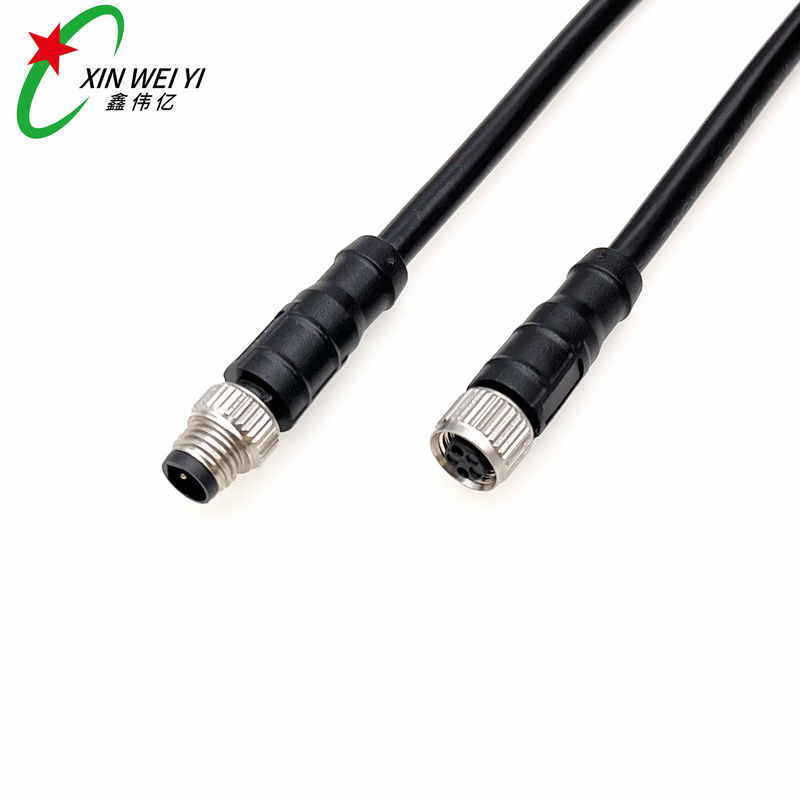 M8 Sensor Aviation Connector 20Awg Male-Female Docking Plug Medical Equipment Power Supply Waterproof Connector
