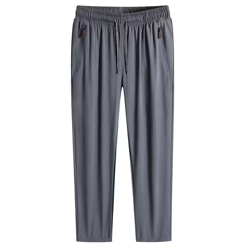 Pantalones casuales transfronterizos para hombres, pantalones elásticos de primavera y otoño, pantalones deportivos casuales rectos sueltos y de terciopelo, fábrica al por mayor