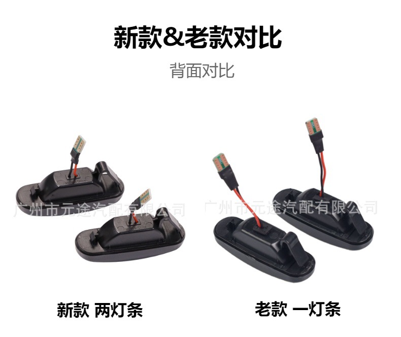 Suitable for Fiat Panda 169 Peugeot Citroen Flowing Water Fender Light Side Turn Signal Car Side Light