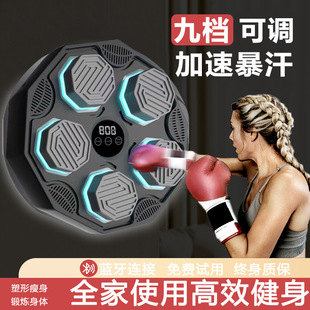 Cross-border music boxing target home adult children reaction flash electronic target indoor Sanda fitness training equipment