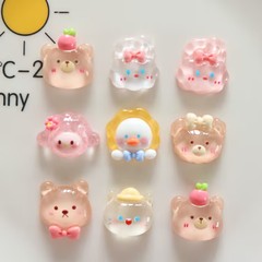 透色太阳鸭DIY树脂饰品配件奶油胶手机壳发饰发夹鞋扣材料批发