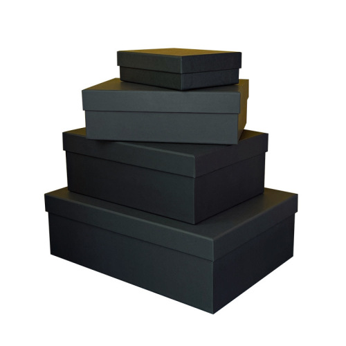 Black Large Square Gift Box Wholesale Round Top and Bottom Lid Gift Box for Giving Gifts, Jewelry, Lipstick, Gift Box