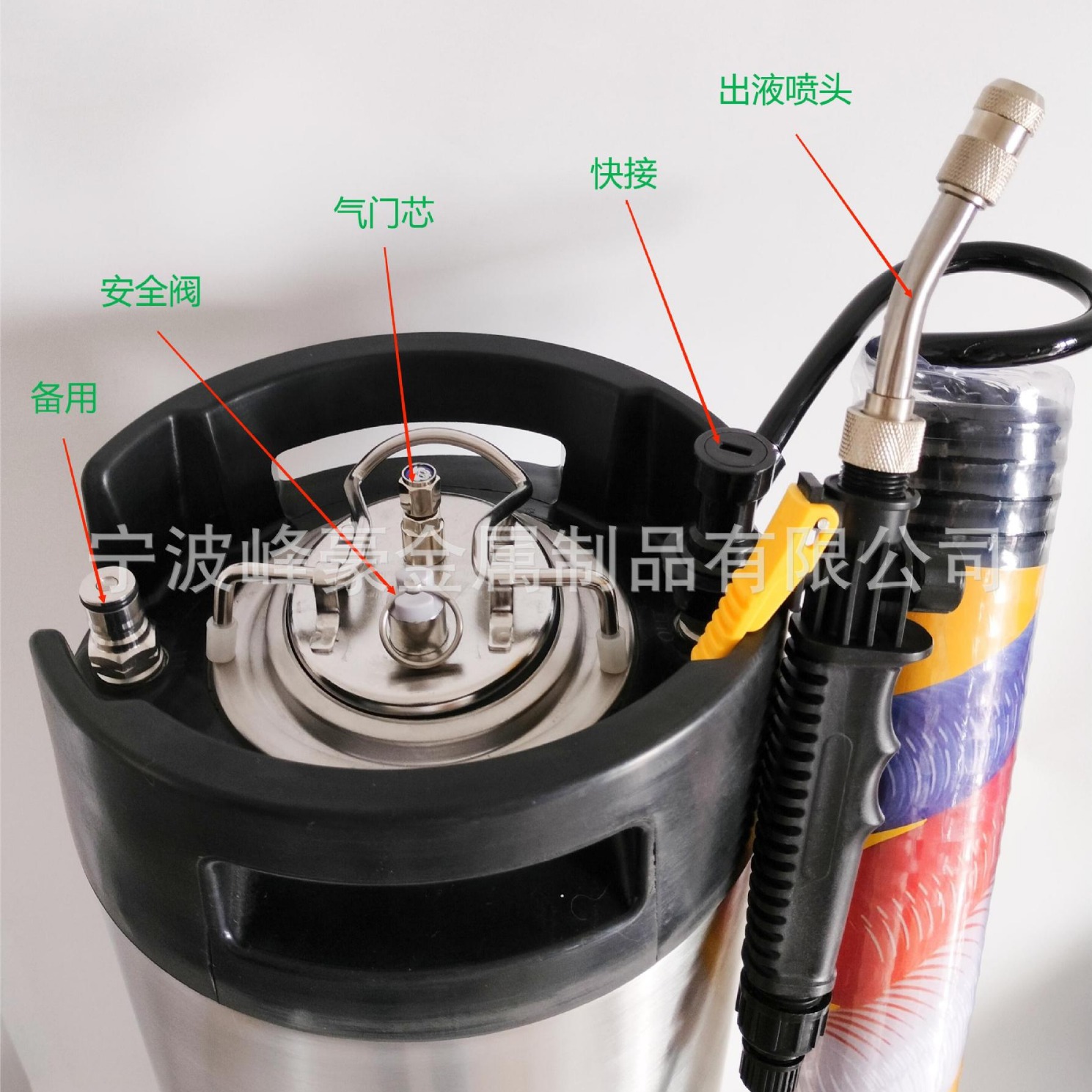 汽车贴膜隐形车衣施工工具高压喷壶透明膜施工水壶压力喷罐喷雾桶