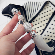 时尚日韩新款 甜美星空 磁铁扣钻球 DIY饰品配件 丝巾合金扣配饰