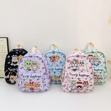 哭娃新款儿童包幼儿园大容量书包可爱印花潮男女宝宝出游背包批发