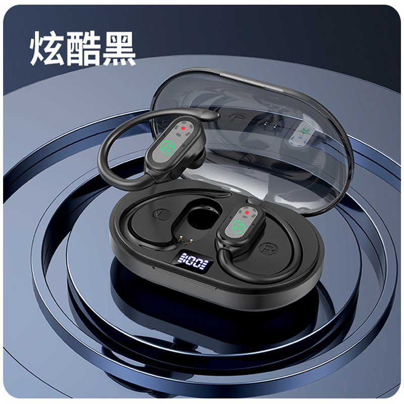 Nuevo auricular Bluetooth inalámbrico transfronterizo R16 de duración de la batería ultralarga, deportes, carrera, orejas colgantes impermeables y con reducción de ruido, orejas bluetooth