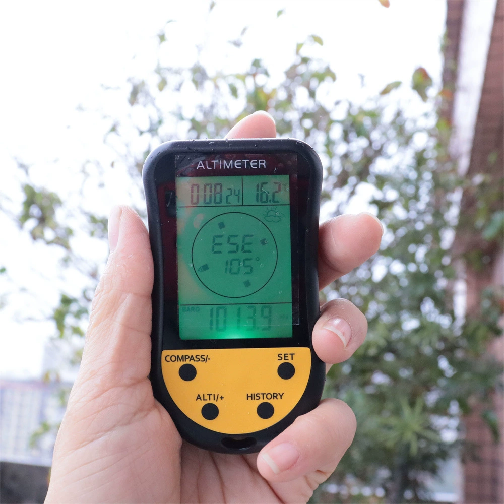 Новый 7-в-1 многофункциональный высотомер барометр термометр Открытый Альпинизм Рыбалка барометр