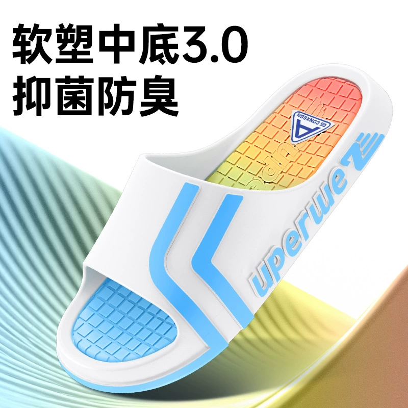 Мужские тапочки, новые летние домашние тапочки на толстой подошве для ванной комнаты, нескользящие мужские и женские парные тапочки для верхней одежды для мужчин