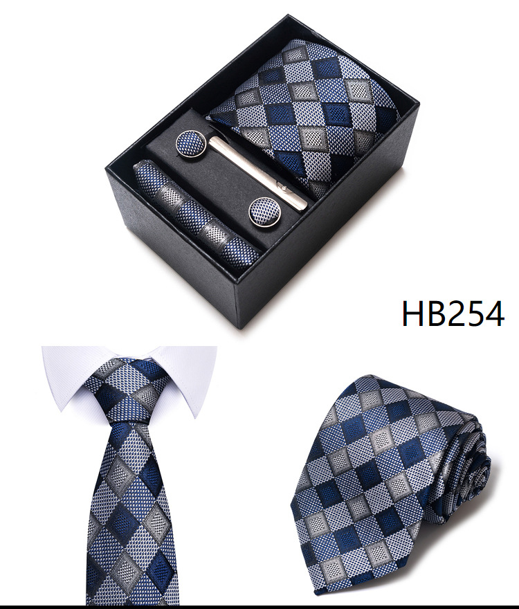 Simple Style Geometric Solid Color Polyester Yarn Men's Cufflinks Lavalier Tie display picture 53